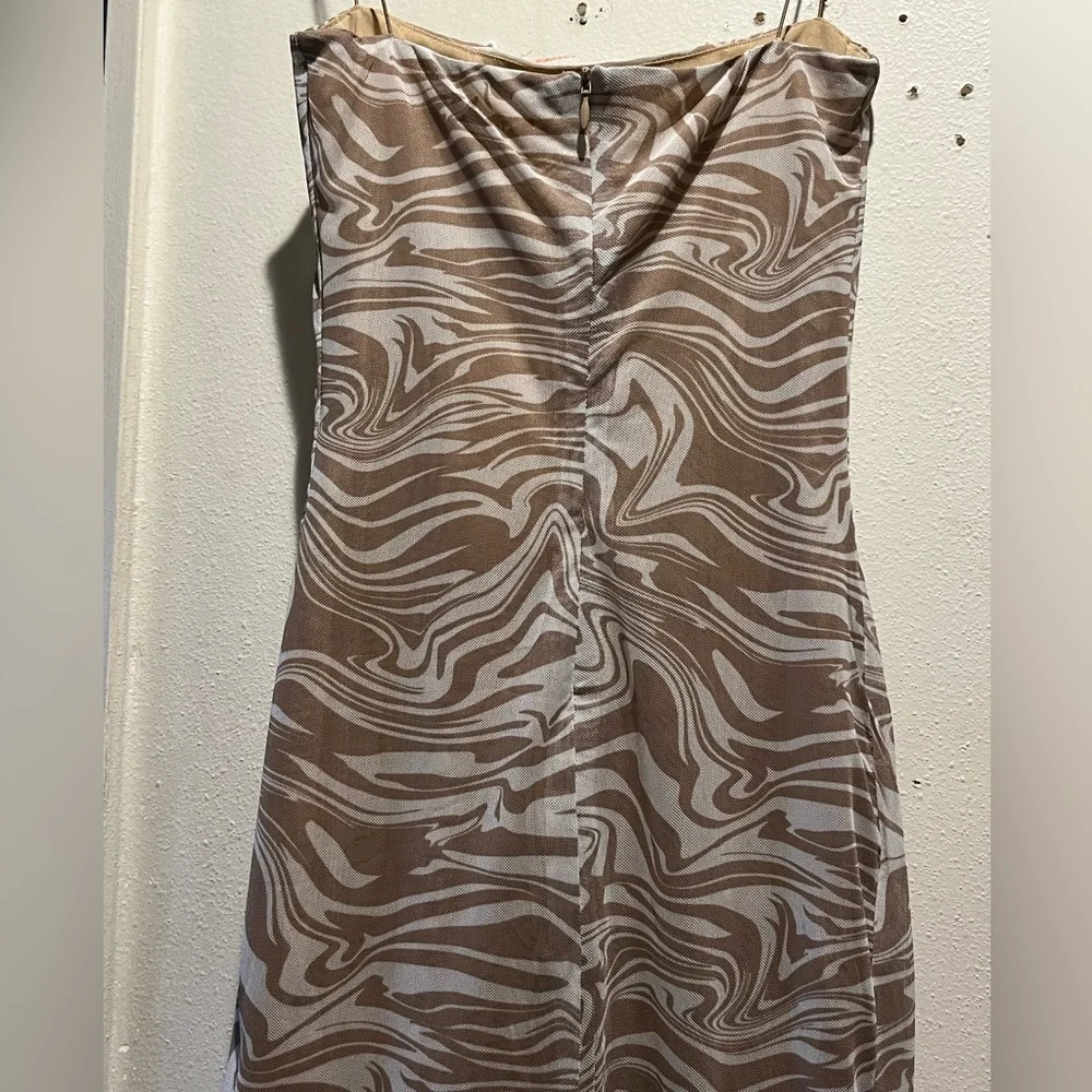 Meshki Brown Mini Dress - Picture 2 of 5